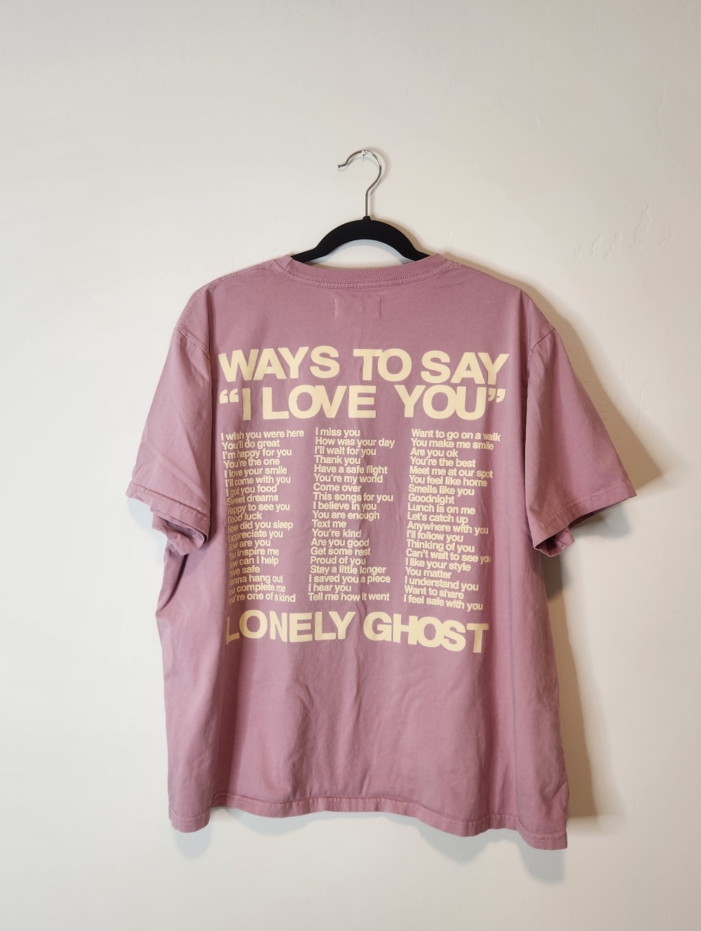 Lonely Ghost “Ways to Say I Love You” T Shirt Size 2X - Picture 2 of 5